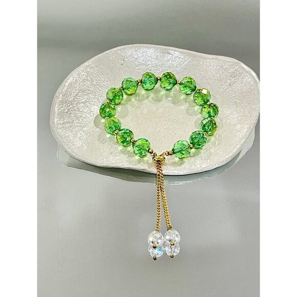 Green Swarovski Bracelet - Picture 7 of 14